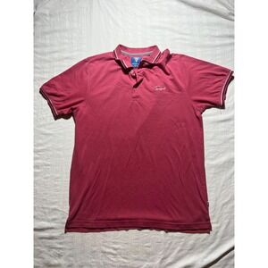 Team Spirit Polo Shirt Mens XL Pink Short Sleeve Collared Quarter Buttons